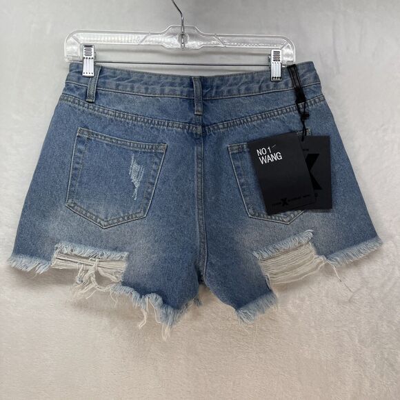 Denim X AC For AG Wang Shorts Women’s Sz XL Cutoff Blue NWT - Picture 5 of 8